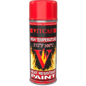 Vernice spray resistente al calore - Rosso 300°C