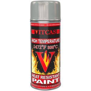 Vernice spray resistente al calore - Argento 800°C