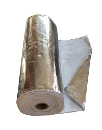 Materassino isolante alluminizzato per canne fumarie 12 mm x 1 m