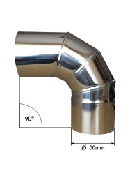 Curva a 90° per canna fumaria