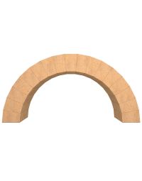 Set di 17 mattoni refrattari per arco
