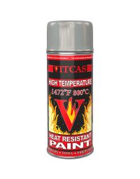 Vernice spray resistente alle alte temperature - argento 800 °C