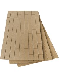 Pannello isolante in vermiculite resistente al fuoco - effetto mattone